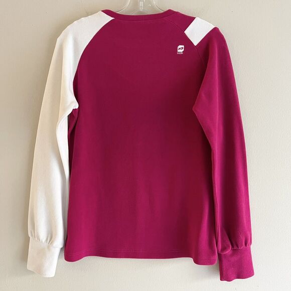Orage Skiing Pink White Layering Top M Sweatshirt Long Sleeve Outdoors Fleece - Picture 6 of 12